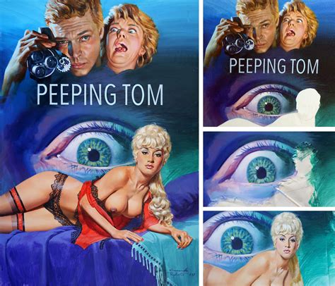 Peeping Tom Painting By Emanuele Taglietti Pamela Green