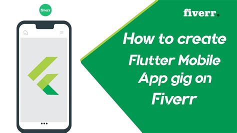 How To Create Fiverr Gig For Flutter Mobile Apps 2020 Youtube