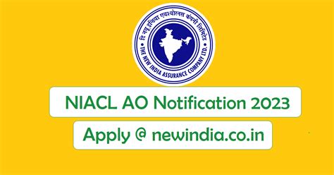 NIACL AO Notification 2023 Apply Online For Various Vacancies JKBOSE