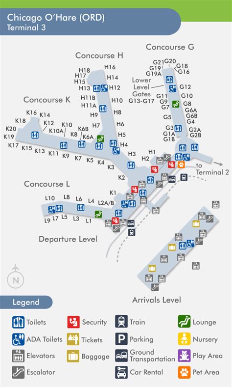 O Hare Airport Terminal 3 Map - Valley Zip Code Map