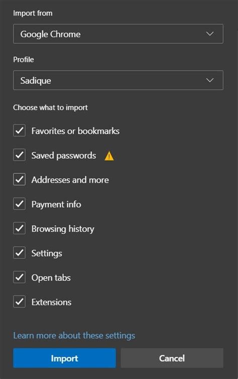 How To Import Or Export Saved Passwords From Microsoft Edge