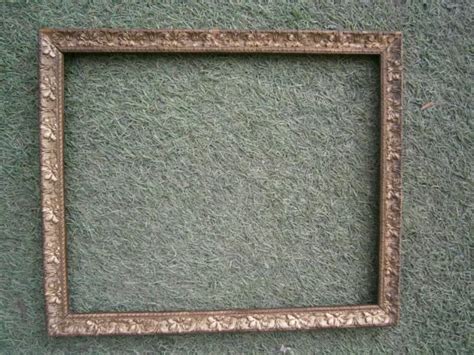 Ancien Cadre Bois Et Stuc Dore Feuillure De X Frame French