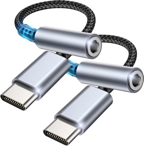 Nimaso USB C zu 3 5mm Klinke USB C Aux Adapter zu Kopfhörer Jack Audio