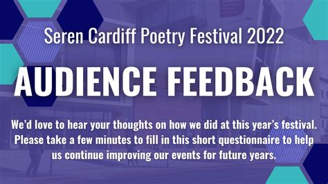 Seren Cardiff Poetry Festival On Twitter Did You Attend This Years