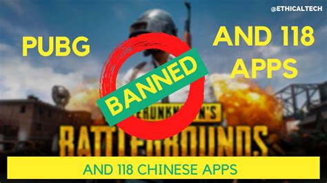 Pubg Banned In India Pubg And Apps Ban In India Full List Youtube