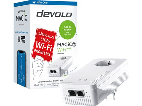 DEVOLO 8610 Magic 2 WiFi Ergänzungsadapter Powerline Adapter 2400 Mbit