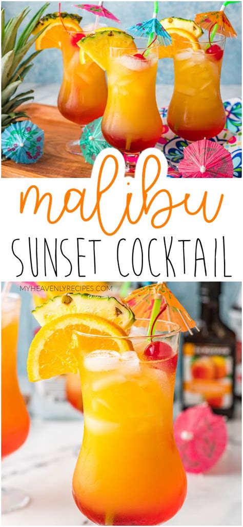 Irresistible Malibu Sunset Cocktail Recipe