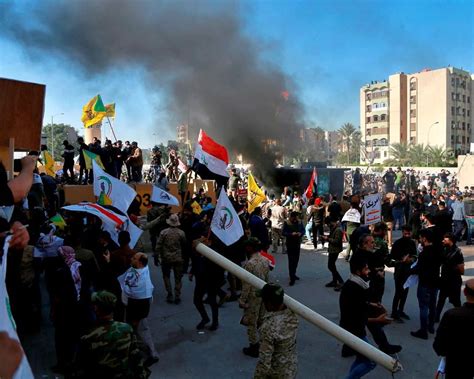 Protesters Attack Us Embassy In Baghdad After Airstrikes The Star