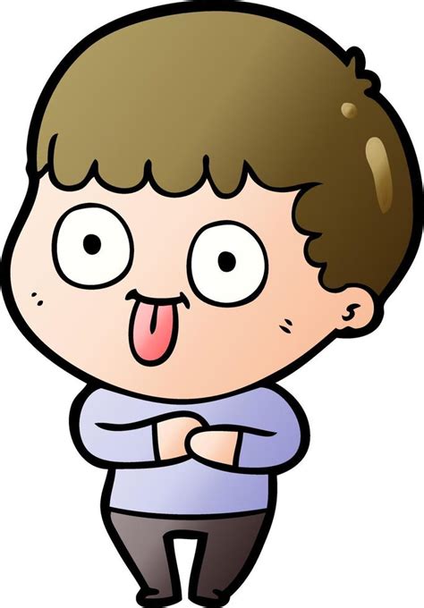 cartoon dumb kid 12547419 Vector Art at Vecteezy