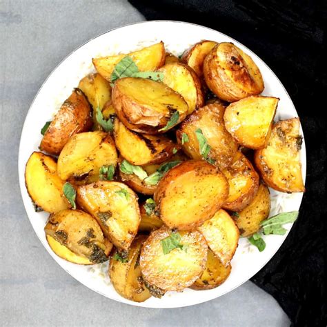 Greek Lemon Potatoes Holy Cow Vegan Karinokada