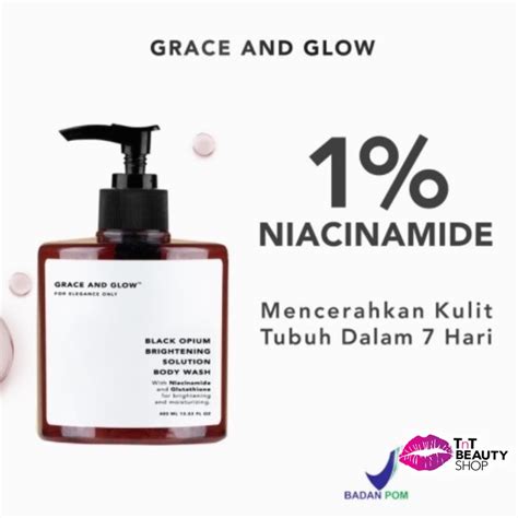 Jual Grace And Glow Black Opium Brightening Solution Body Wash Shopee