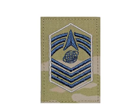 USSF Embroidered OCP With Hook Rank Insignia - Chief Master Sergeant