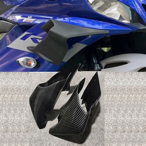 Winglets Aerodin Micos Para Motocicleta Aler N De Viento Fijo Para