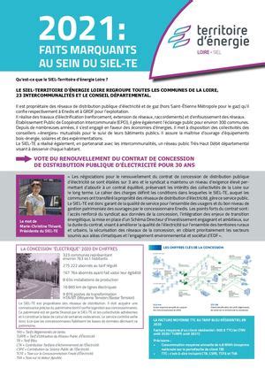 Calaméo 2021 Faits Marquants SIEL Territoire d énergie Loire