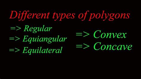 Different types of polygon | Polygon, Regular polygon, Different types