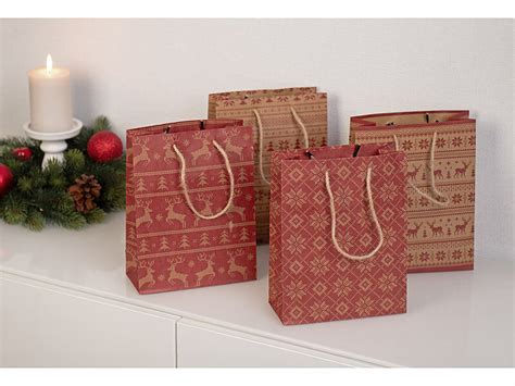 Infactory Geschenktaschen Er Set Kraftpapier Geschenkt Ten M