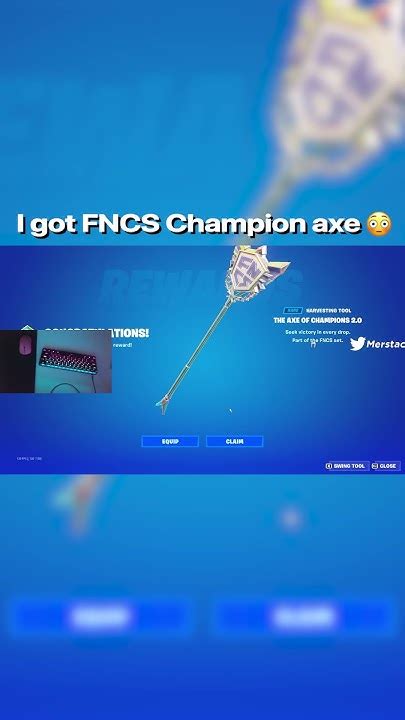 Merstach Got The Fncs Pickaxe 🪓🏆 Youtube