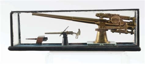 Lot Detail - SET OF 3: BRASS MODEL NAVAL DECK CANNONS.