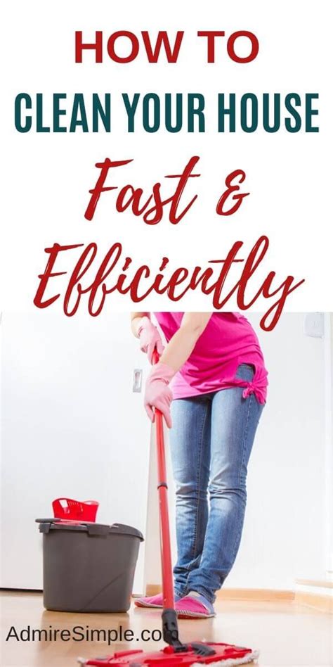 How To Clean Your House Fast And Efficiently Artofit