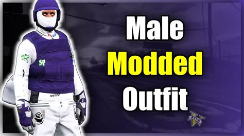 Gta I New Male White Joggers And Purple Adversary Modded Outfit