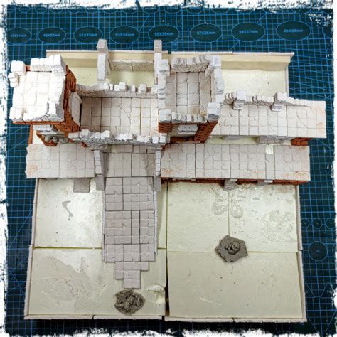 Wip Building Of Ruins Of Mordheim Modular Table