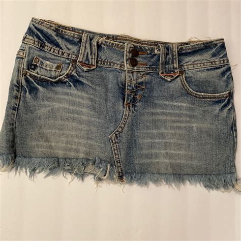 Refuge Skirts Y K Vintage Charlotte Russe Refuge Denim Mini Skirt