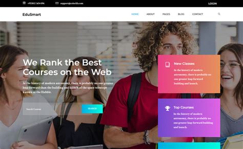 34 Best Education HTML5 Bootstrap Website Template 2019