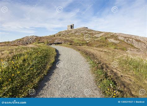 Cabot Tower on Signal Hill in St John`s Stock Image - Image of ...