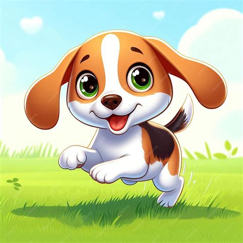 Premium AI Image | Beagle Dog Cartoon