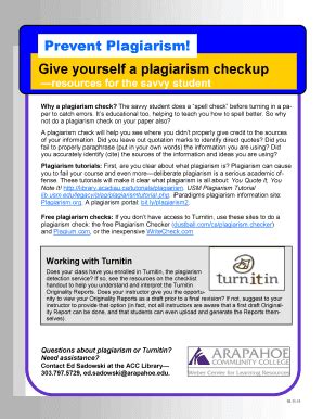 Plagiarism Fill Online Printable Fillable Blank Pdffiller