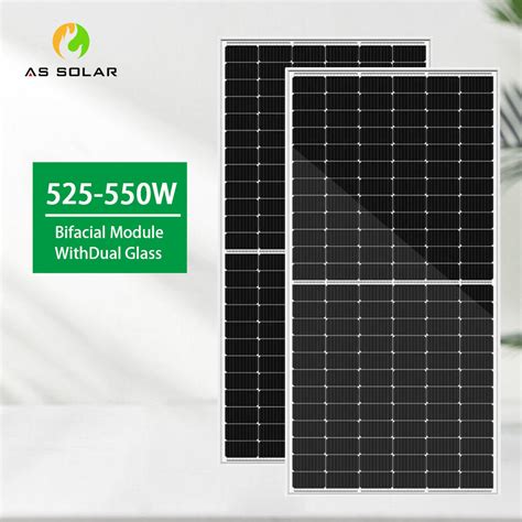 N Type 550W Monocrystalline Silicon PV Solar Power Energy Panel With