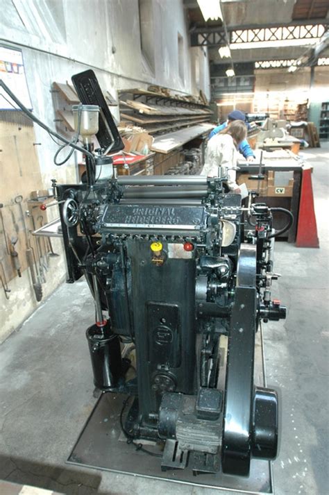 Machine à imprimer Heidelberg 6 de l imprimerie Tixier Inventaire