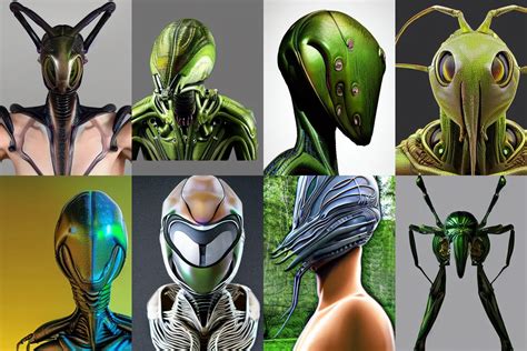 Organic Alien Suit In The Form Of Mantis Head Stable Diffusion Openart