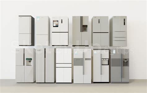 sketchup supermarket fridge showcase models