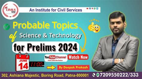 Most Probable Topics Of Science Technology Upsc Prelims