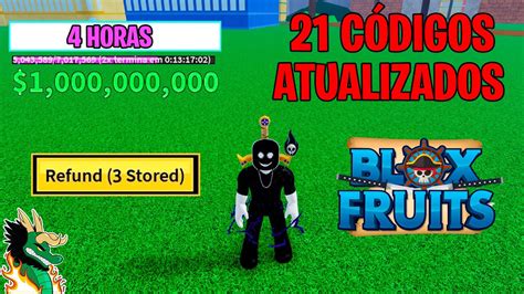 Novo CÓdigo 4 Horas De Exp 21 CÓdigos Atualizados Do Blox Fruits Roblox Youtube