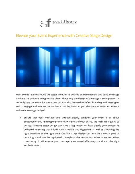 PPT Elevate Your Event Experience With Creative Stage Design Scott