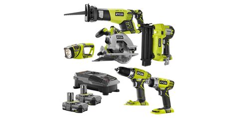 Ryobi 18V 6-tool Combo Kit $279 (Reg. $349): Drill, driver, saws, more ...