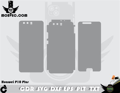 Huawei P Plus Skin Template Vector Mobvec