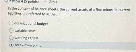 Solved Question Points Savedin The Context Of Balance Chegg