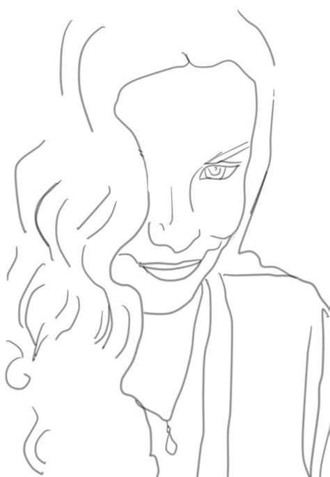 Self Portrait Line Drawing By Fearsomali On Deviantart