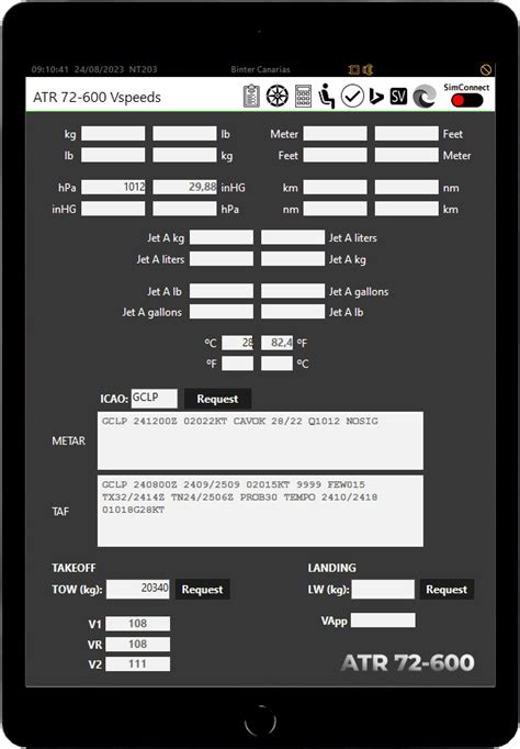 Fs All In One Atr Flight Plan Charts Co Pilot Checklist Weather