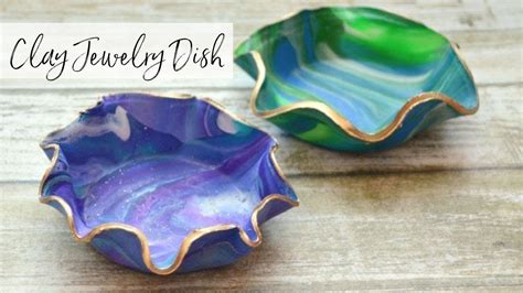 Marbled Clay Jewelry Dish Youtube