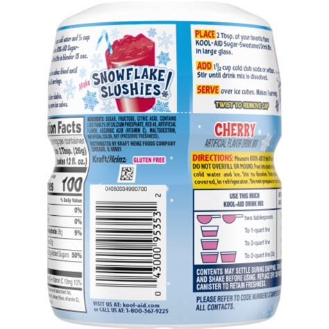 Kool Aid Cherry Drink Mix Canister 19 Oz Kroger