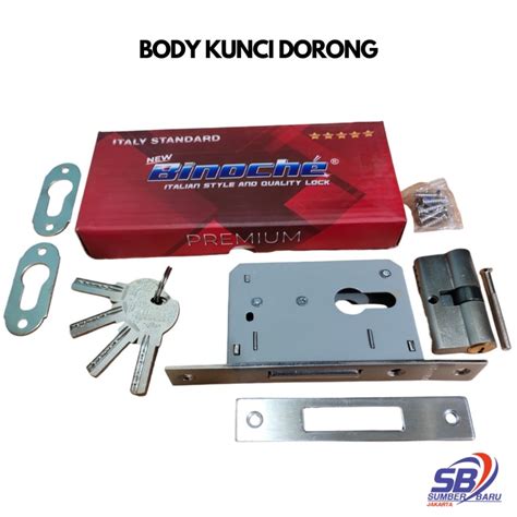 Jual Belmondo Body Bodi Kunci Pintu Dorong Geser Sliding Door Lidah