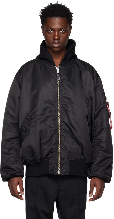 Mastermind Japan Black Alpha Industries Edition Ma 1 Reversible Bomber