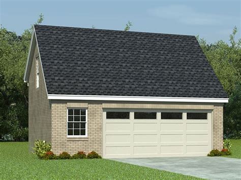 006G-0063: Two-Car Garage Plan with Loft; 28'x22' | Garage plans with ...