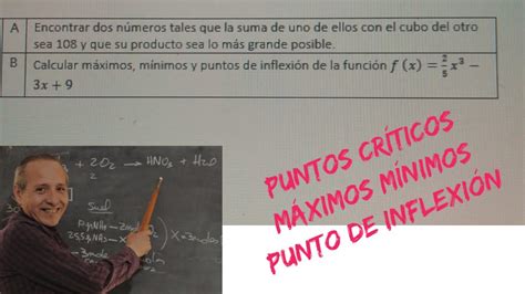 Máximo Mínimos y Puntos de Inflexión YouTube