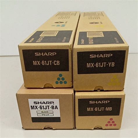 SHARP トナーカートリッジ MX 61JT BA CB MB YB 4色 純正品 シャープ トナー ①PayPayフリマ