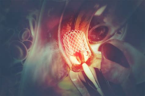 Stent Angioplasty Stock Illustration Illustration Of Stenting 188516181